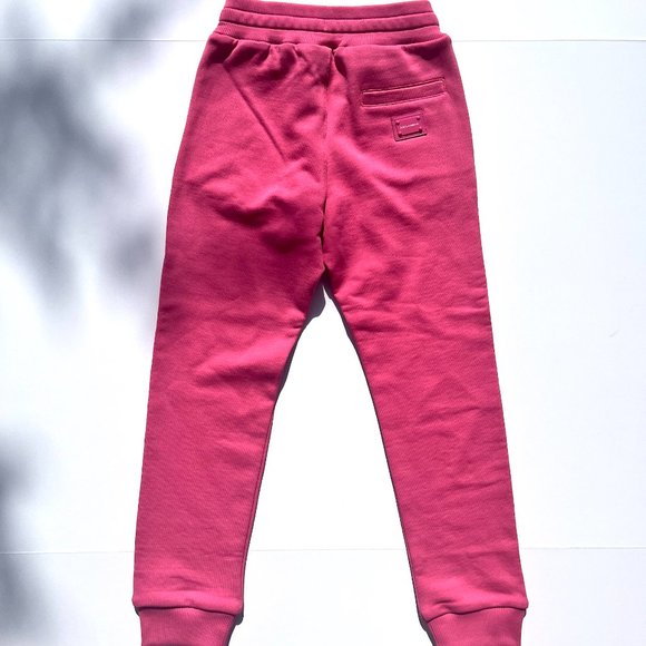 NWT Authentic Kids Dolce & Gabbana Pink Sweat Pants Joggers 7/8 - Picture 3 of 9